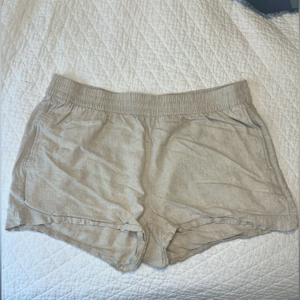 Old Navy Linen-Blend Shorts XL Beige